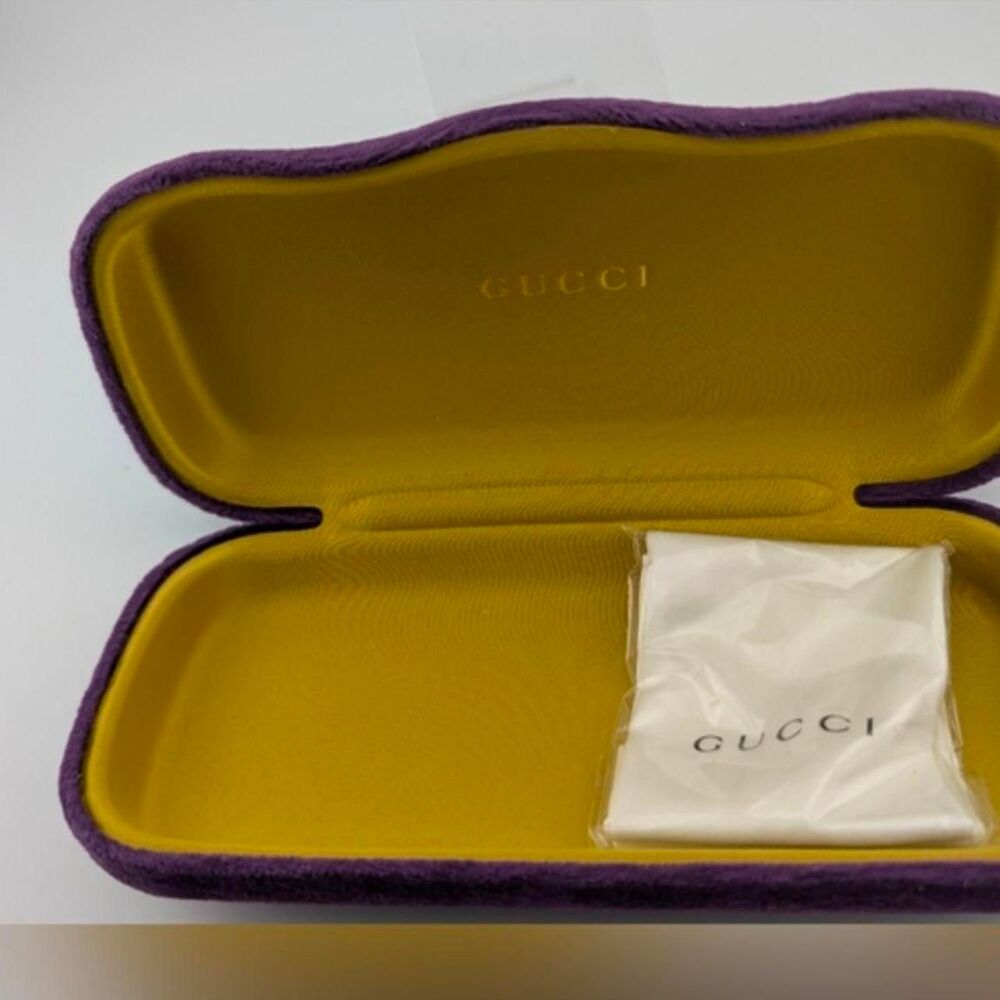 Gucci Men's Purple and Gold Sunglasses